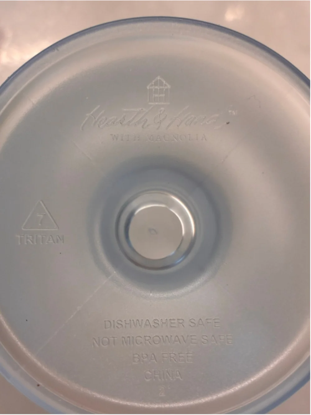 Hearth & Hand with Magnolia Blue Ribbed Tritan Drinkware Set of 4 plastic